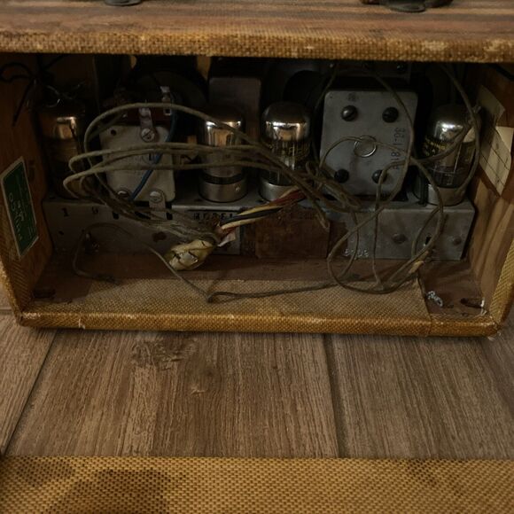 Vintage Super Cool Philco Radio 40-81 Parts/Restoration Project Tweed Untested - Picture 5 of 15